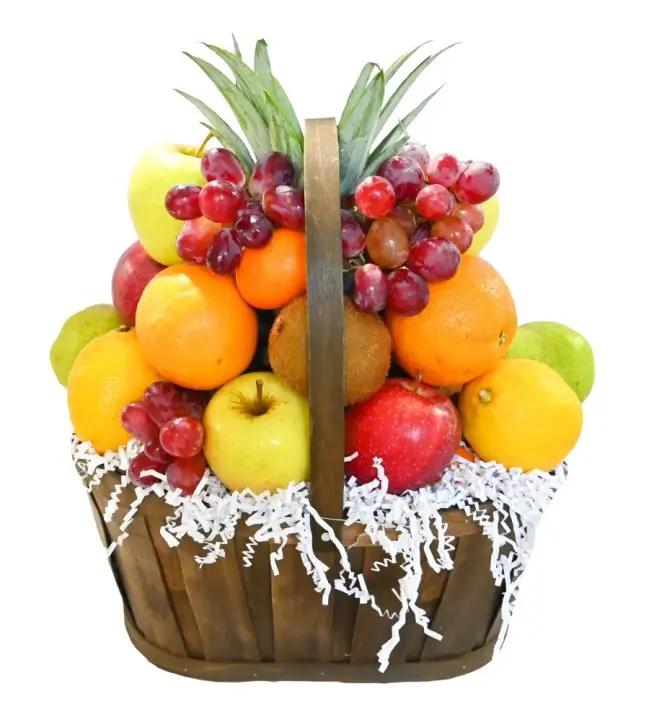 fruit basket large with pineapple